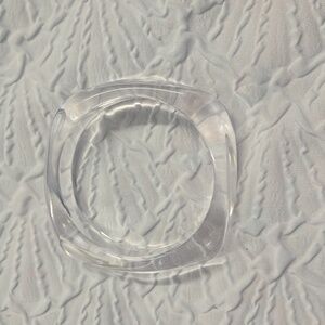 Square Clear Bangle Bracelet
